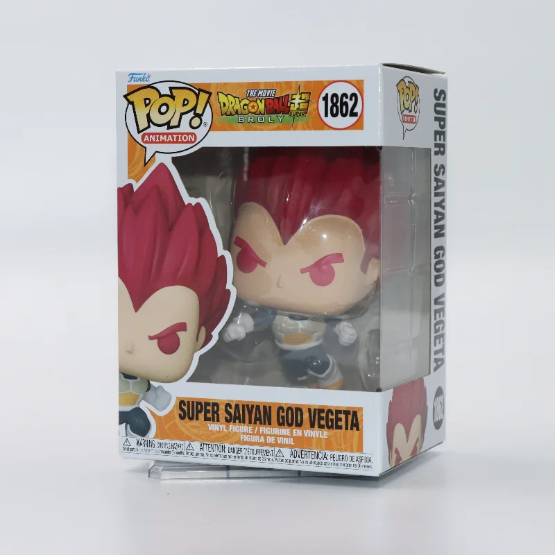 Funko Pop Original Dragon Ball GT Super Saiyan God Vegeta Anime Figure #1862 1868 Vinyl Action Figure Figurine Model Toys Gifts