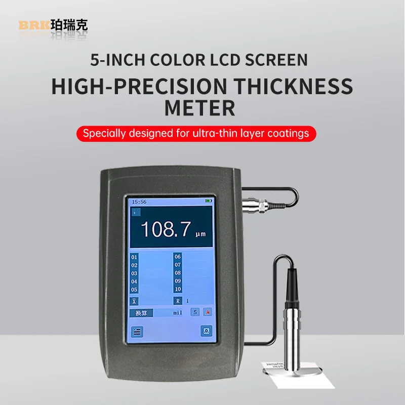 Coating Thickness Gauge Alkaline Battery Galvanized Chromium Plated Ultra Thin Measurement Size