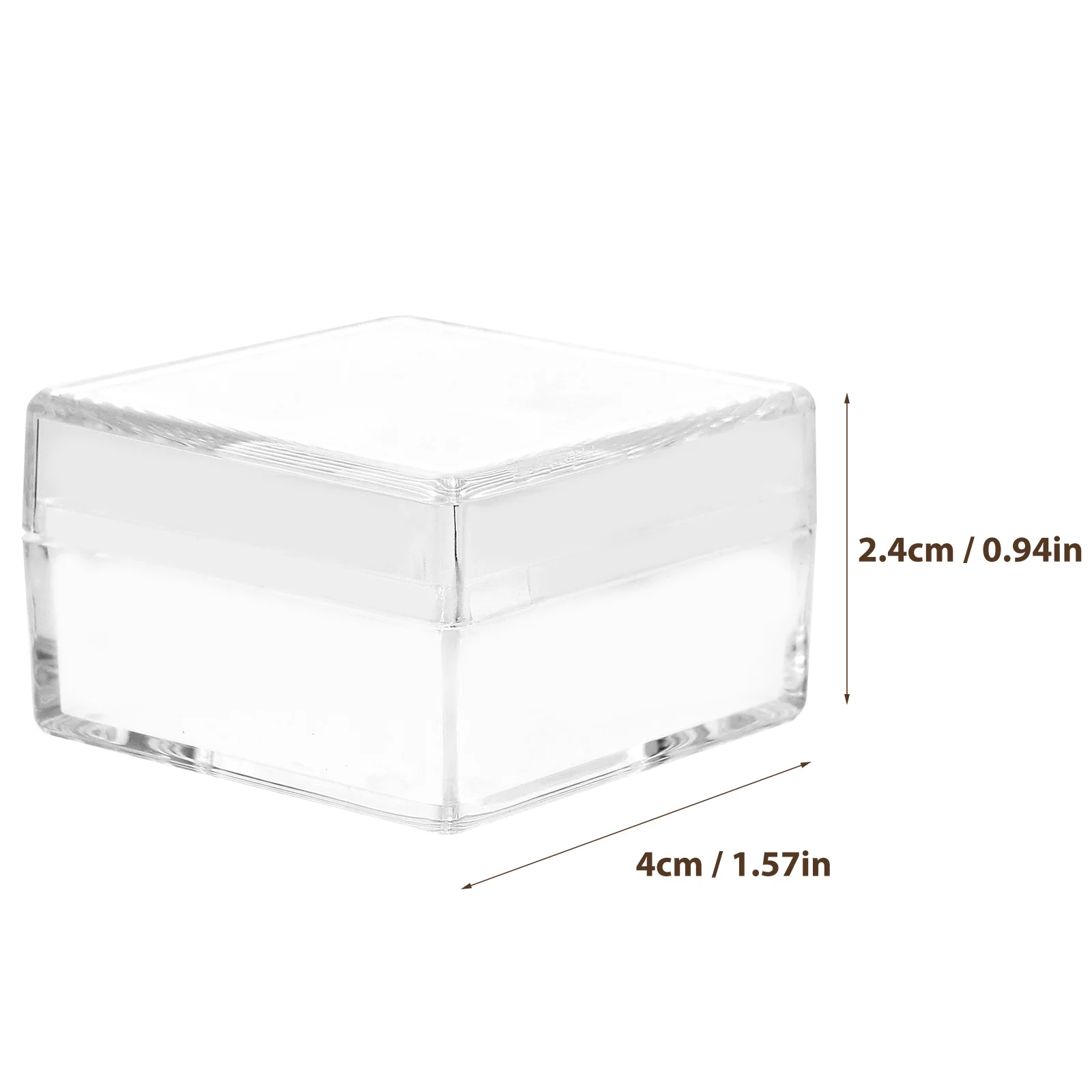 10 Pcs Crystal Collection Box Display Case Basket Specimen Storage