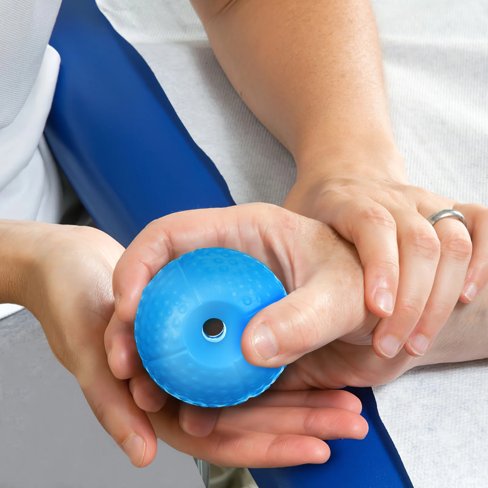 

2Pcs Grip Strength Trainer Ball Hand Exercise Balls with Varied Intensity for Hand Squeeze Muscle Strengthening Finger Dexterity