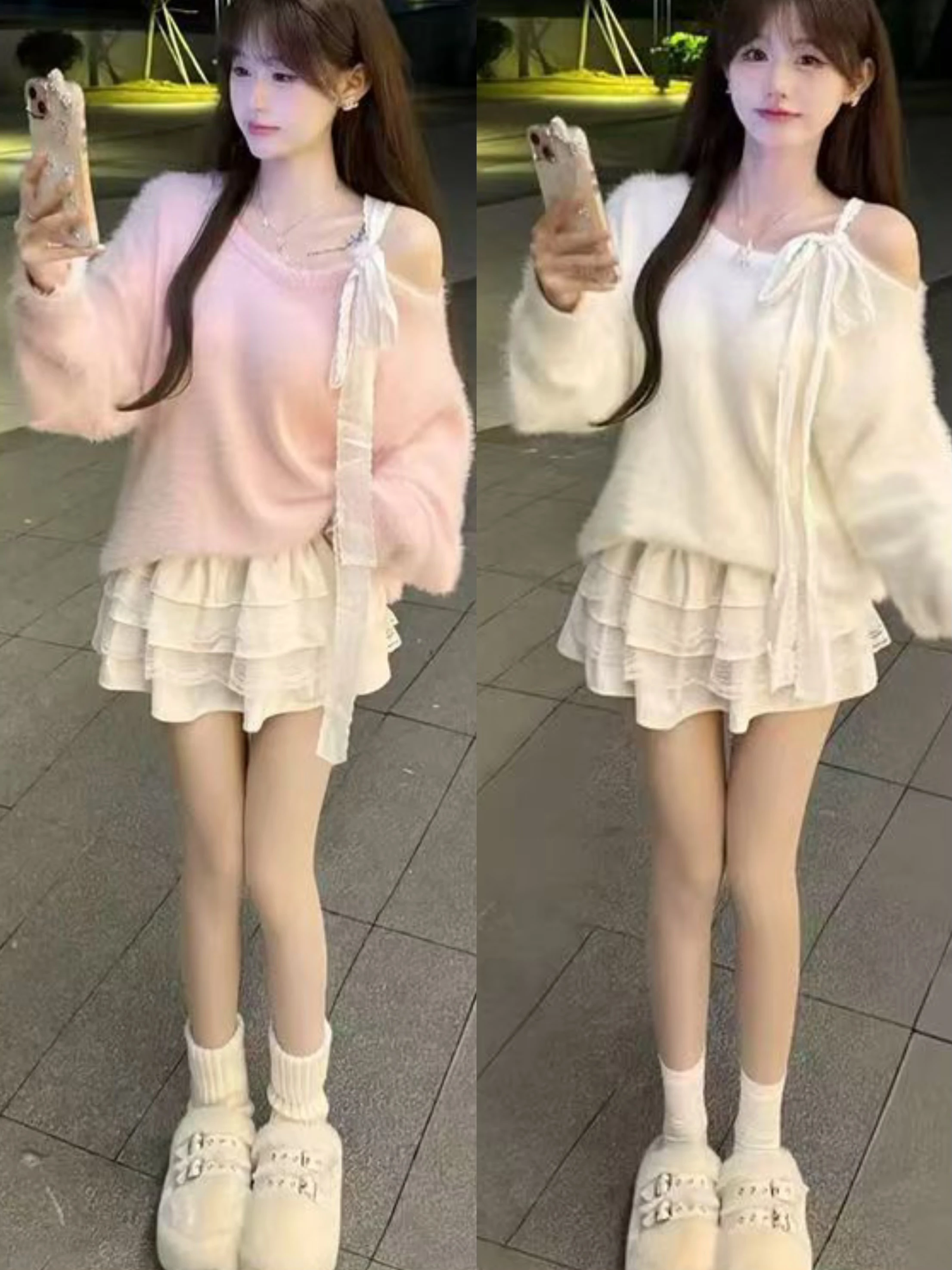 

Sweet And Spicy Girl вязаный длинный свитер с оulder Bared женский осенне-зимний модный уникальный дизайн свободный топ без рукавов