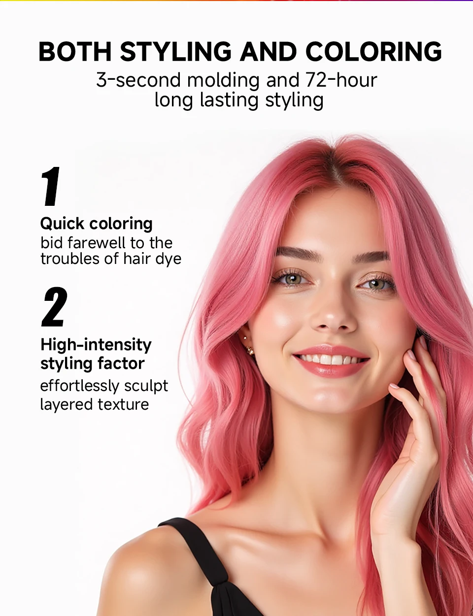 13 Farben einmaliges Haarfarbenwachs, leicht zu waschen, langlebiger Haarfärbeschlamm, leicht zu waschen, Party-Haarschlamm, Kinder-Haarfarbe-Creme – Detail 4