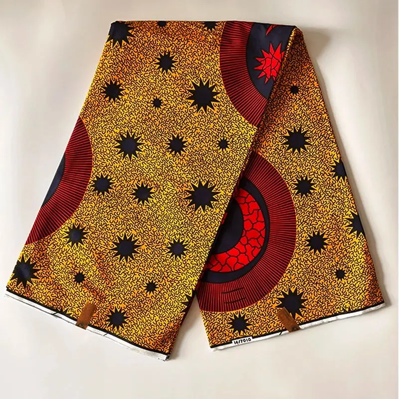 latest printed in Holland African prints fabrics wax high quality 100% cotton Ghana wax Ankara fabrics for women 6 yards