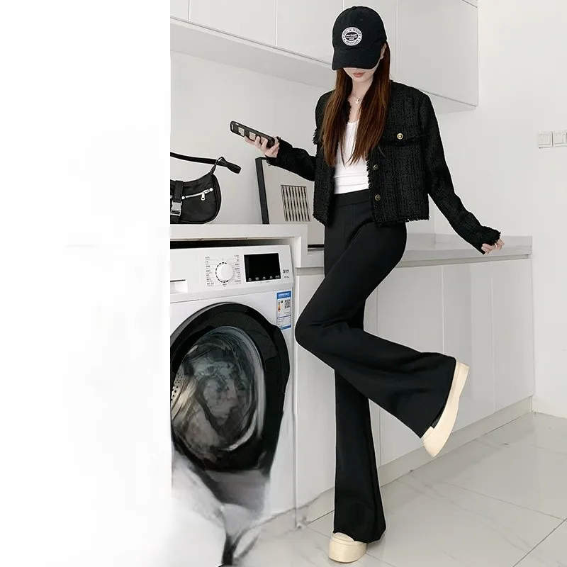 سراويل Bootcut للسيدات Kawaii ممزقة ومغسولة ومغسولة عتيقة على طراز الشارع الحضري المتزلج الشرير الصخرة الجرونج القوطي إيمو فيبي