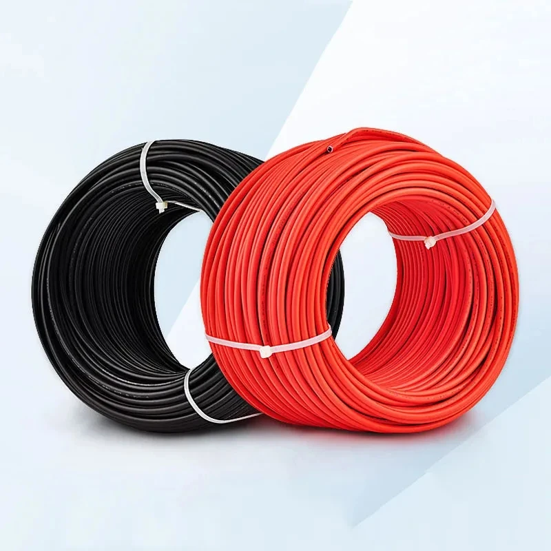 6mm2 10AWG Solar Photovoltaic Cable Tinned Copper Double Layer Insulation PVC TUV Cable For PV Panels Connection