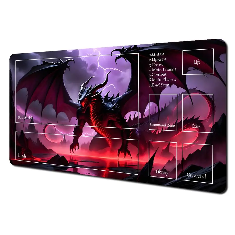 

animal game mouse pad magic Playmat Desktop Playmat TCG CCG gathering gamepad 24x14in Battle Commander playing card mat zone