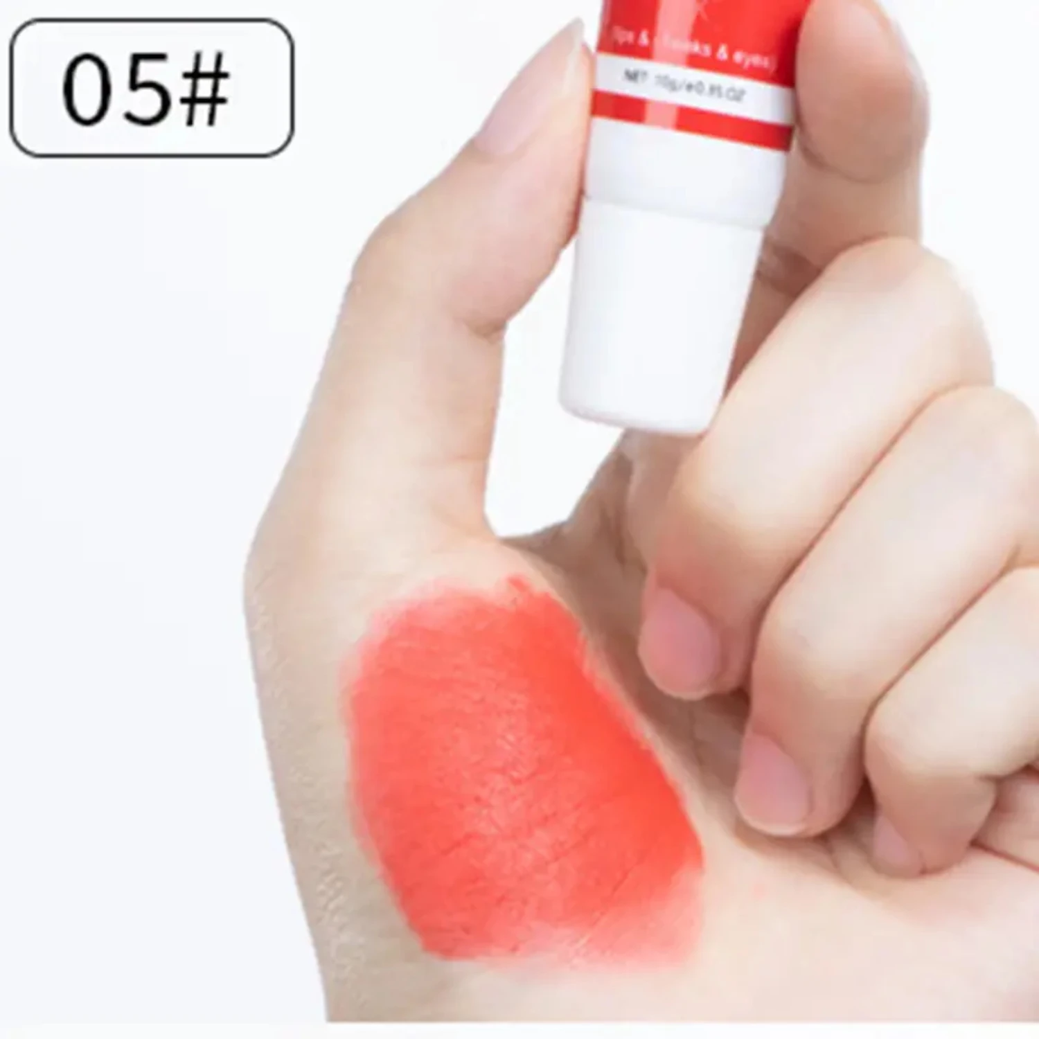 Hochpigmentierter 3-in-1-Lippenstift, Rouge und Lidschatten – langlebige und wasserfeste Mehrzweck-Lippen- und Wangentönung