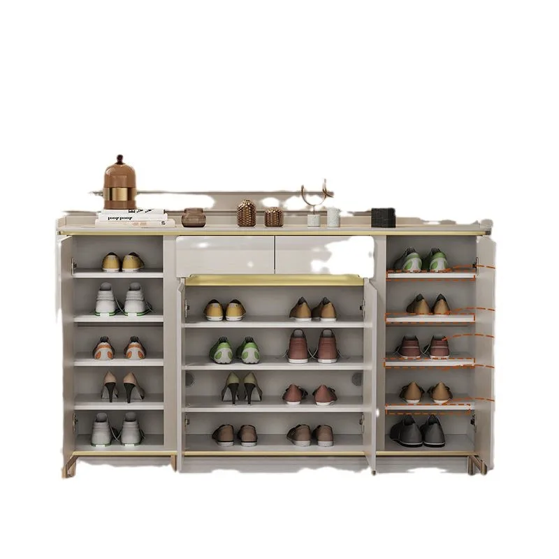 

Light Luxury Home Shoe Cabinet Household Door Entrance Integrated Wall Modern Bedroom Living Room