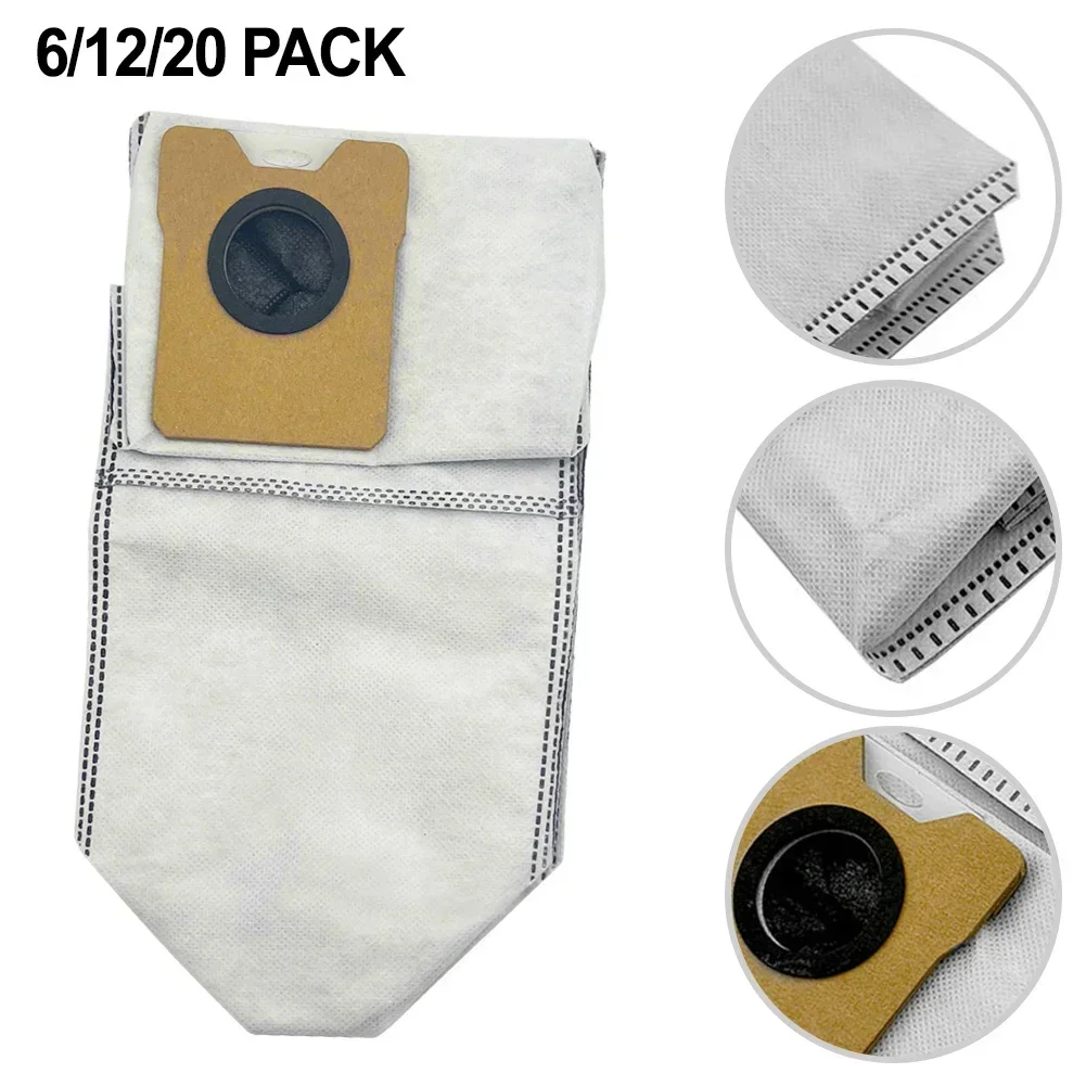 6/12/20 * ถุงเก็บฝุ่น 3.3L ขนาดใหญ่ความจุถุงเก็บฝุ่นสําหรับ Eufy C10 / C20 สําหรับ Omni เครื่องดูดฝุ่นในครัวเรือนทําความสะอาดชิ้นส่วนกวาด