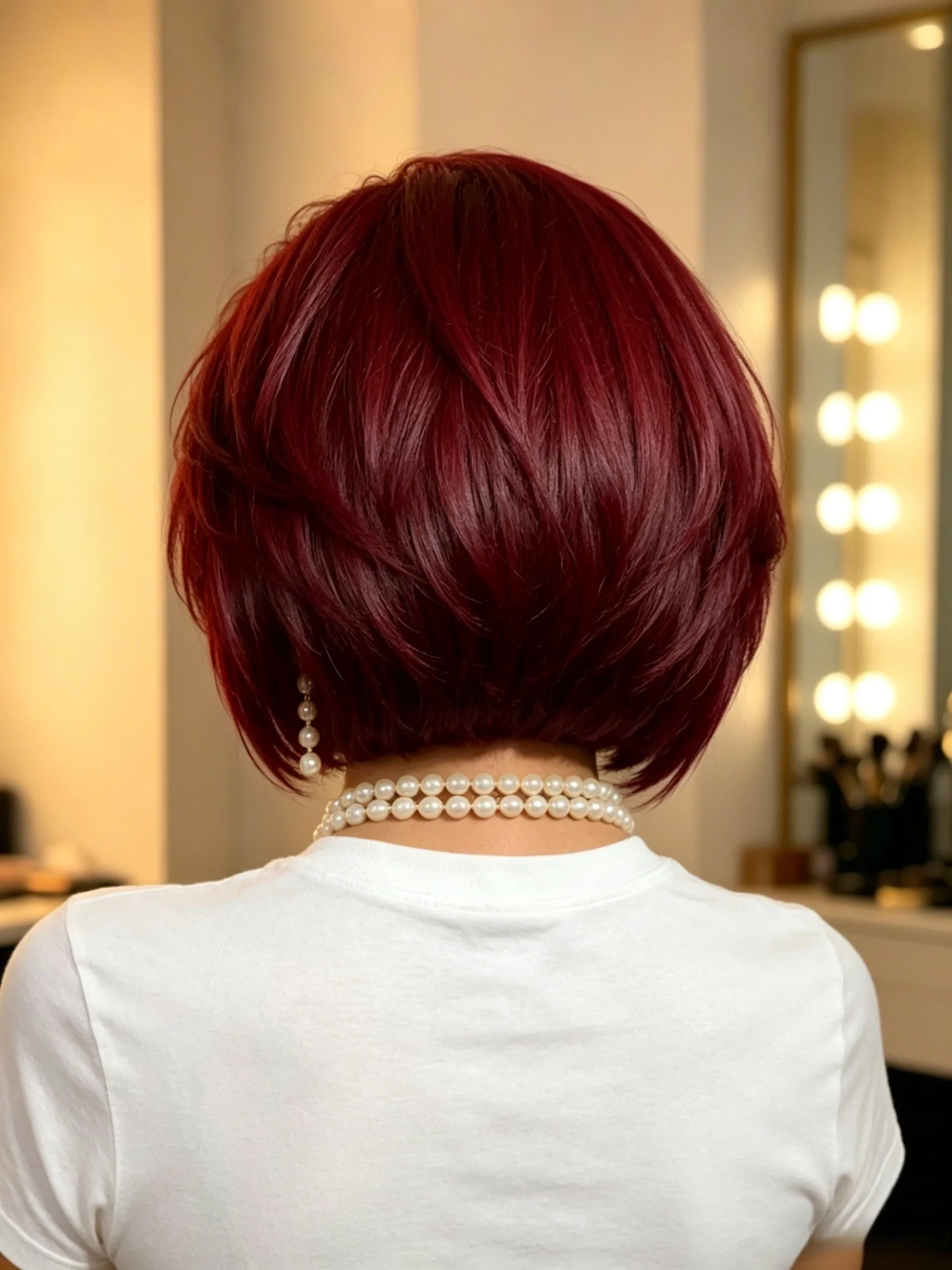 วิกผมบ๊อบตรงสีเบอร์กันดีแบบผูก - Glueless Wear And Go Human Hair Wig บทวิจารณ์และราคา