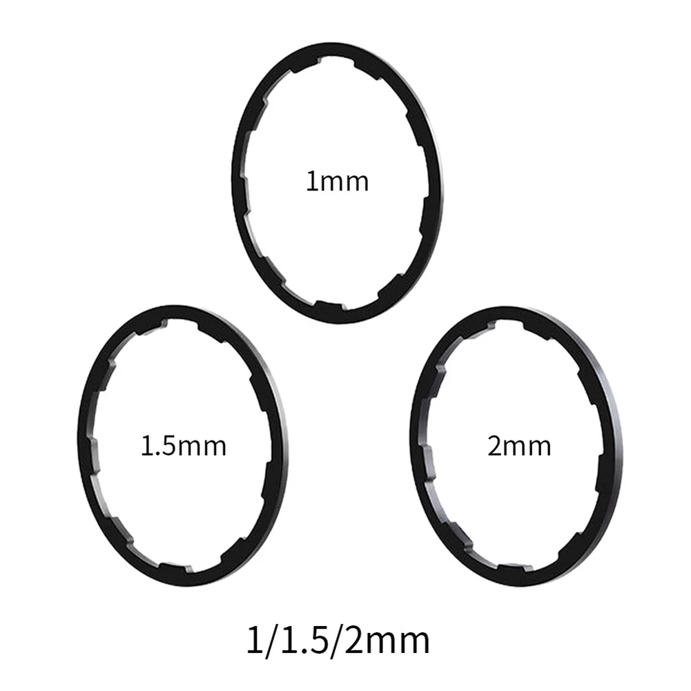 3pcs 1/1.5/2/1.85/2.18/2.35mm Bicycle Flywheel Cassette Gasket Spacer Bike Hub Washer For-HG Cartridge Flywheel Tower Base