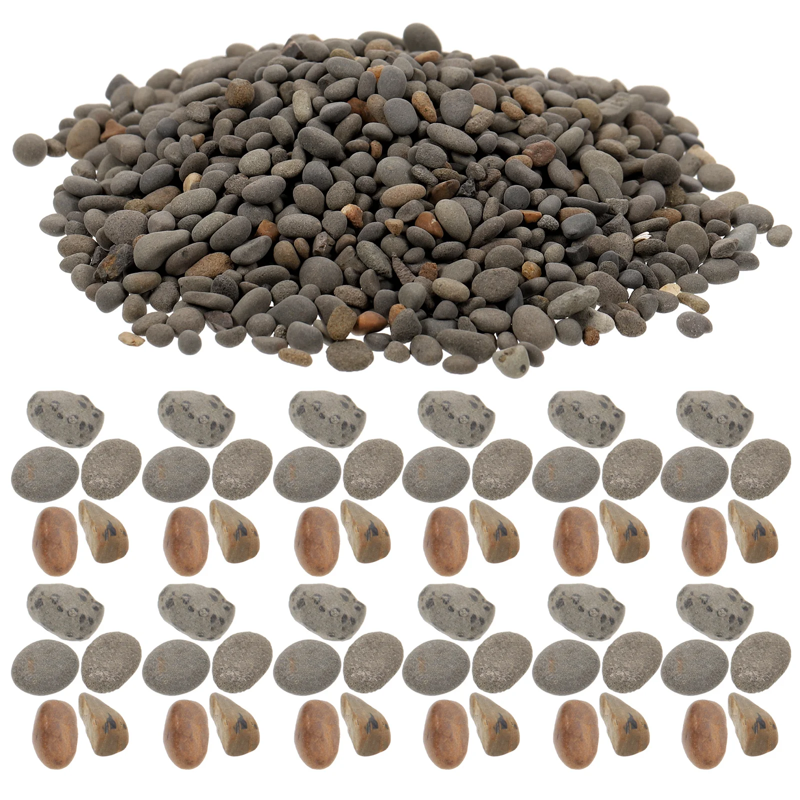 1 saco de cascalho decorativo de pedra natural para tanque de peixes mesa de areia mini paisagem base rocha diorama jardim