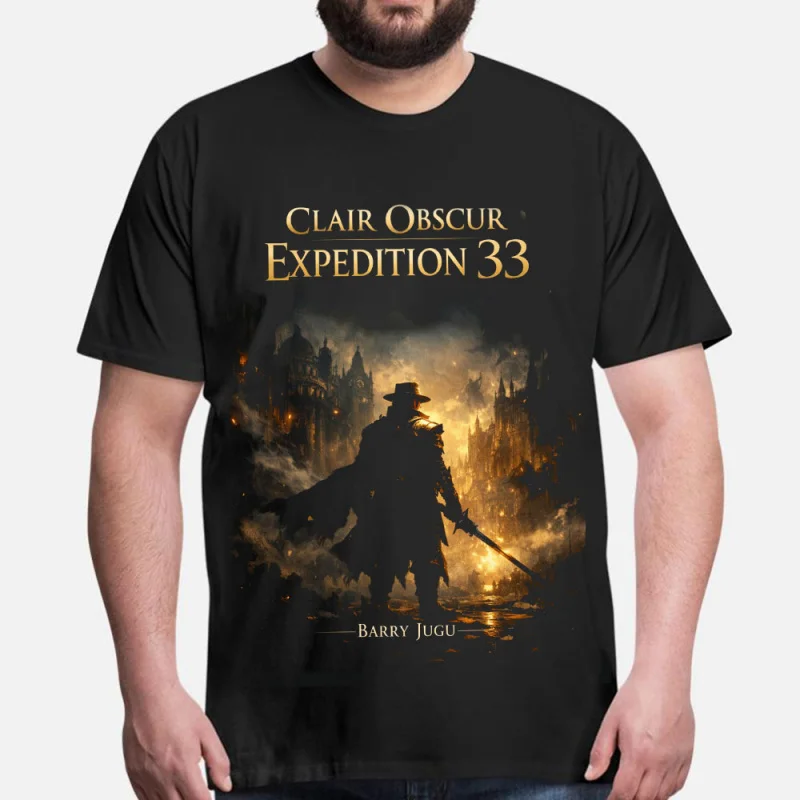 

0427 Clair Obscur Expedition 33 Gift for gamer 100% cotton printed tee Short Sleeve Graphic T-Shirt All size tops S-6XL