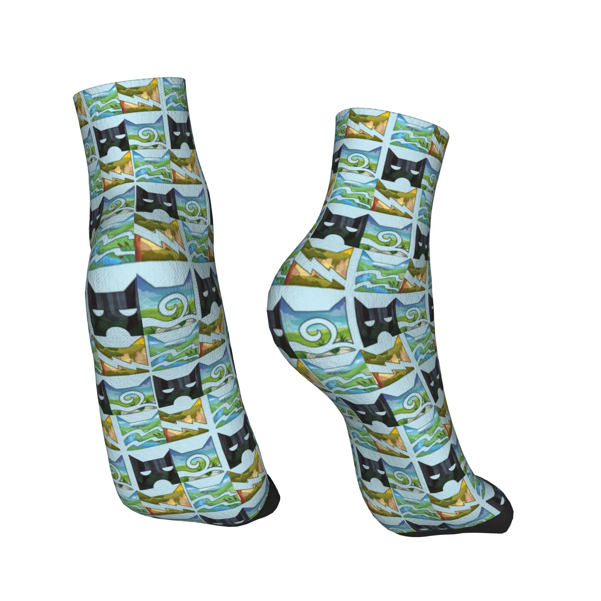 Calcetines de gatos guerreros de los cuatro guerreros para todas las estaciones, calcetines Harajuku súper suaves, medias informales para hombres y mujeres, regalos de navidad