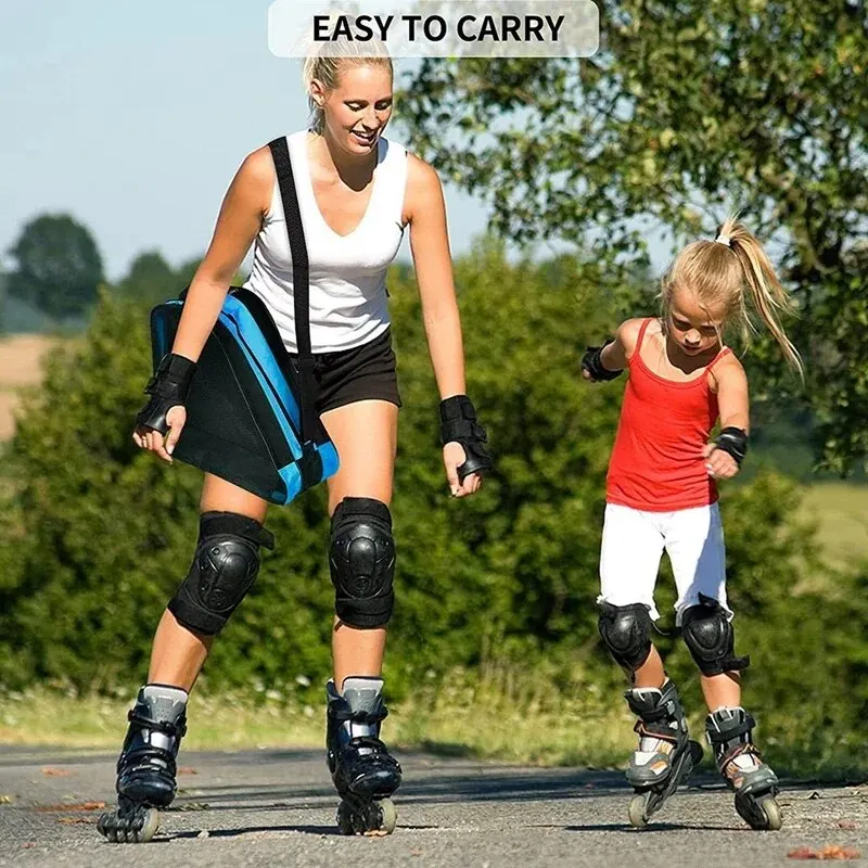 Borsa per pattini a rotelle portatile borsa per pattinaggio su ghiaccio borsa per pattini in linea per bambini traspirante di grande capacità borsa