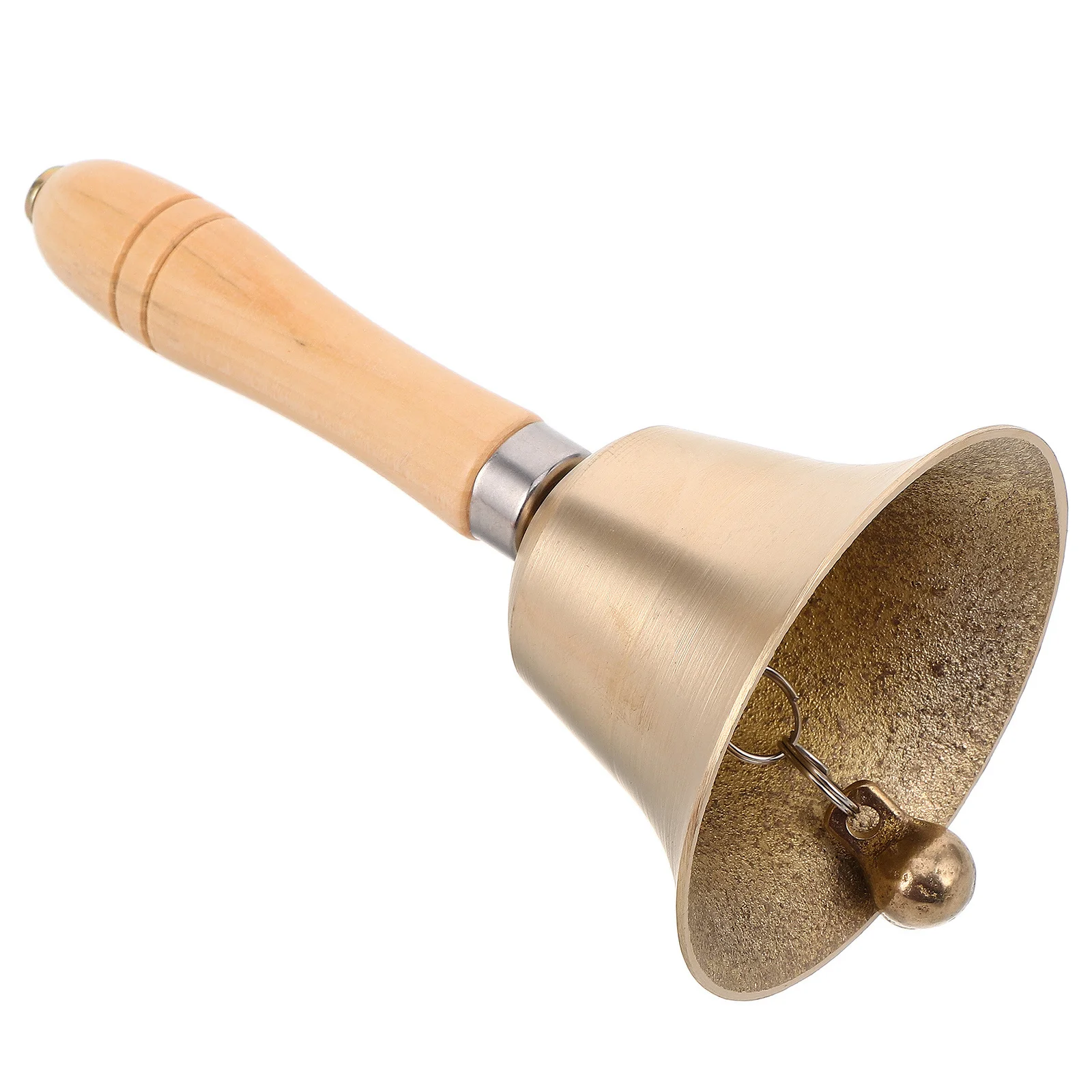 

Brass Hand Bell Christmas Decoration Lightweight Party Handbell for Calling Attention At Restaurant Or Home Event
