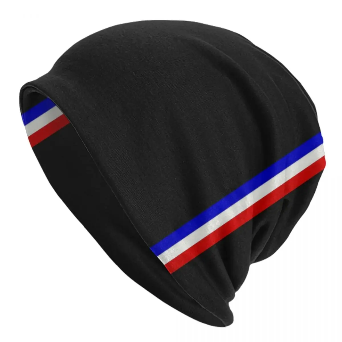 Custom French Flag Stripes Bonnet Hats Cool Knit Hat For Women Men Autumn Winter Warm France Patriotic Skullies Beanies Caps