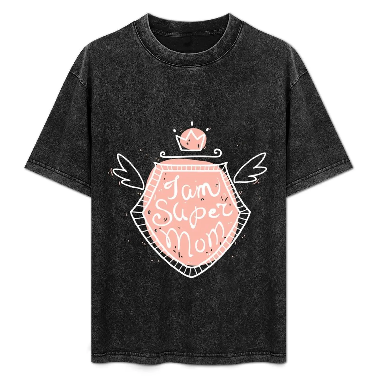 

I am super mom T-Shirt customs design your own plus sizes Short sleeve tee men