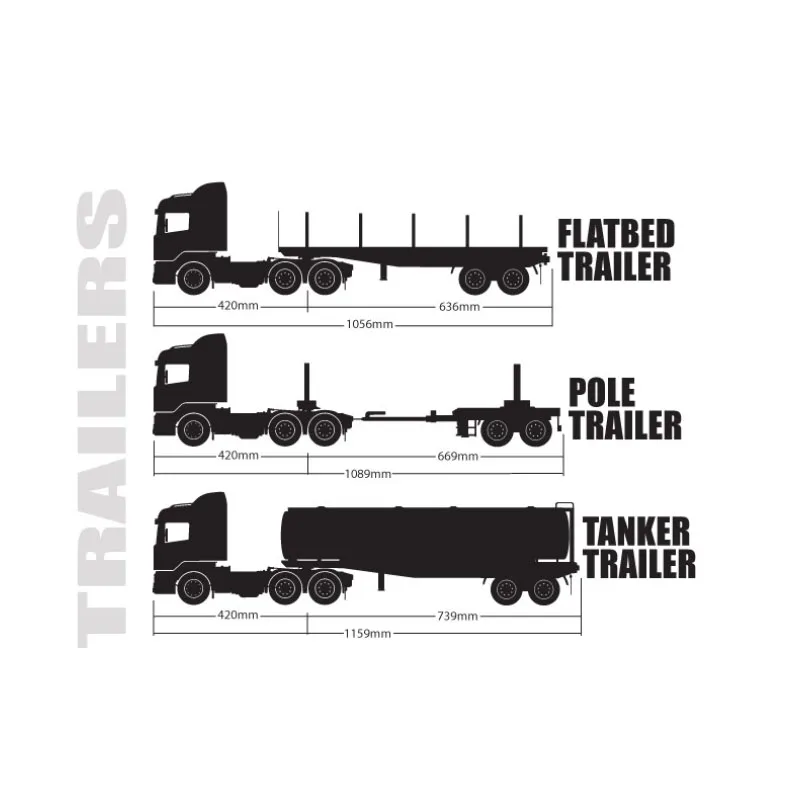 Tamiya Tractor Tractor 56333 New 1/14 Oil Tanker Trailer Metal Tank for RC Truck Model Boy Toys