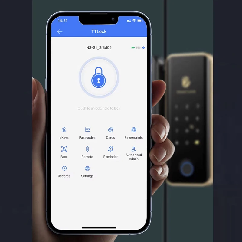 Gesichts erkennung Smart Lock Infrarot sensor ttlock App WiFi biometrische elektronische Finger abdruck entsperren Glastür schloss Holztür