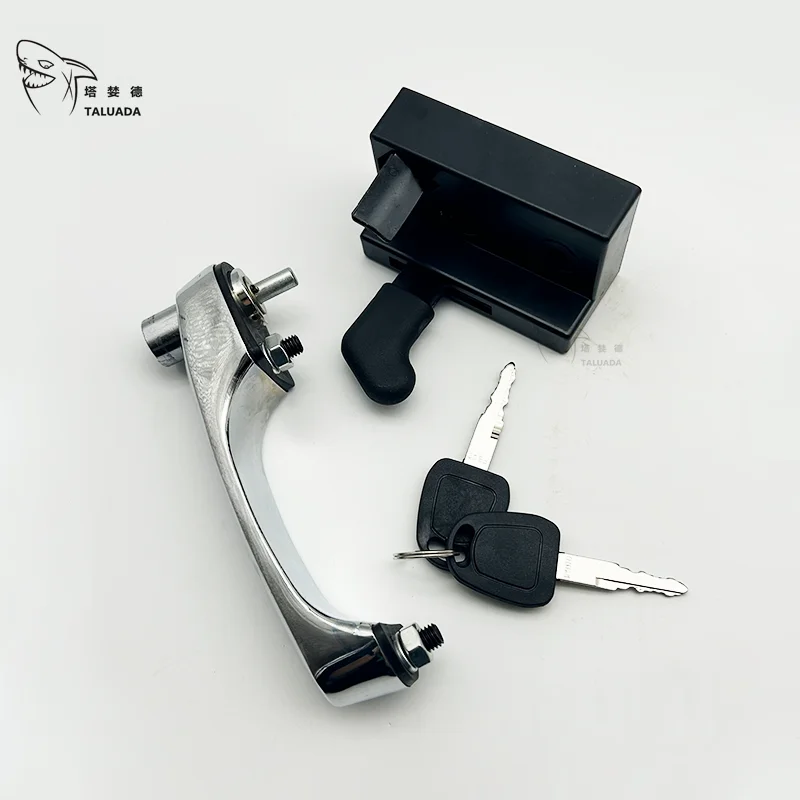 For DOOSAN Door Lock Assy DX60 DX60-9C DX55 Cab Door Cylinder Lock Door Handle Lock keys Mechanical Excavator Parts