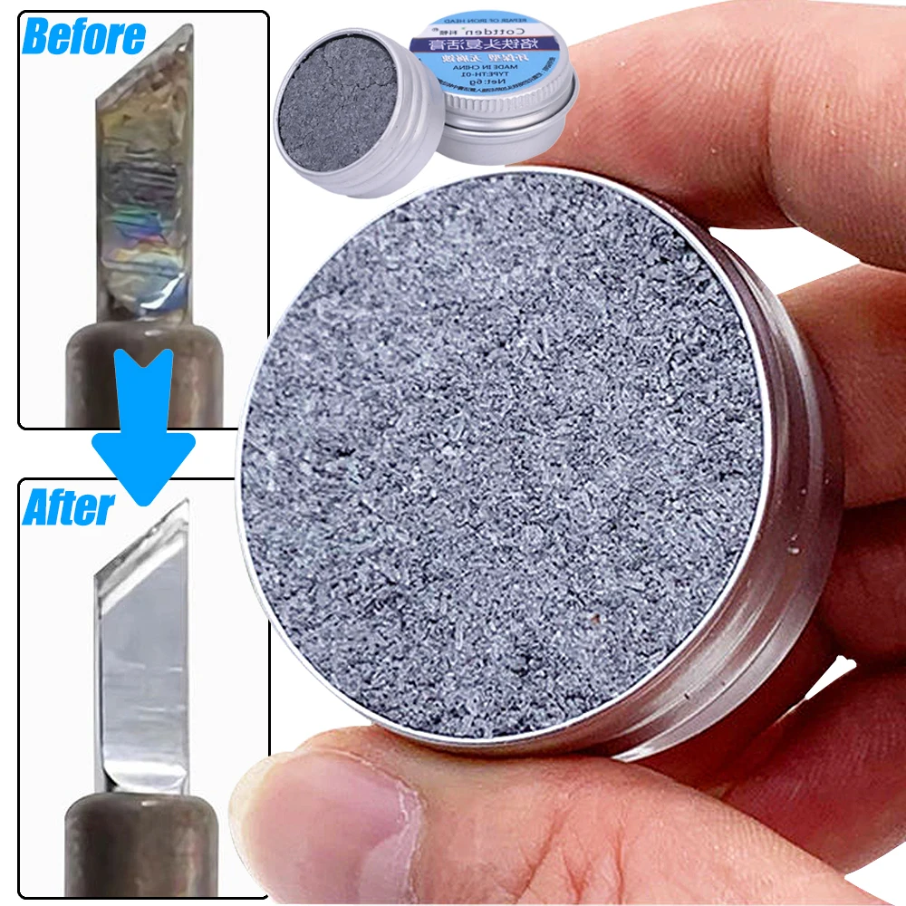 Ponta de Ferro de Solda Elétrica Preto Oxidação Limpa Paster Ressurreição Agente Refresher Solda Creme Non-stick Tin Repair Tool