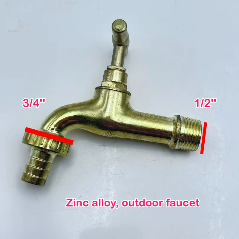 

Zinc alloy copper plated water nozzle 1/2'' to 3/4'' 4 points 6 points small water nozzle ball valve outdoor