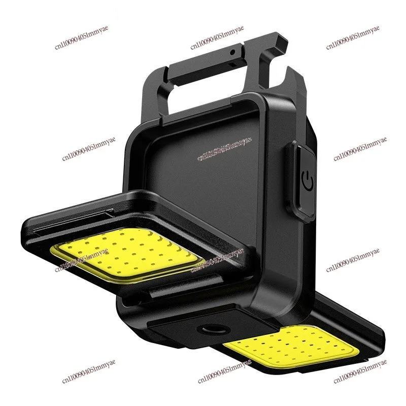 

Multifunctional three-head keychain light Portable camping light Type-C work light Outdoor flashlight