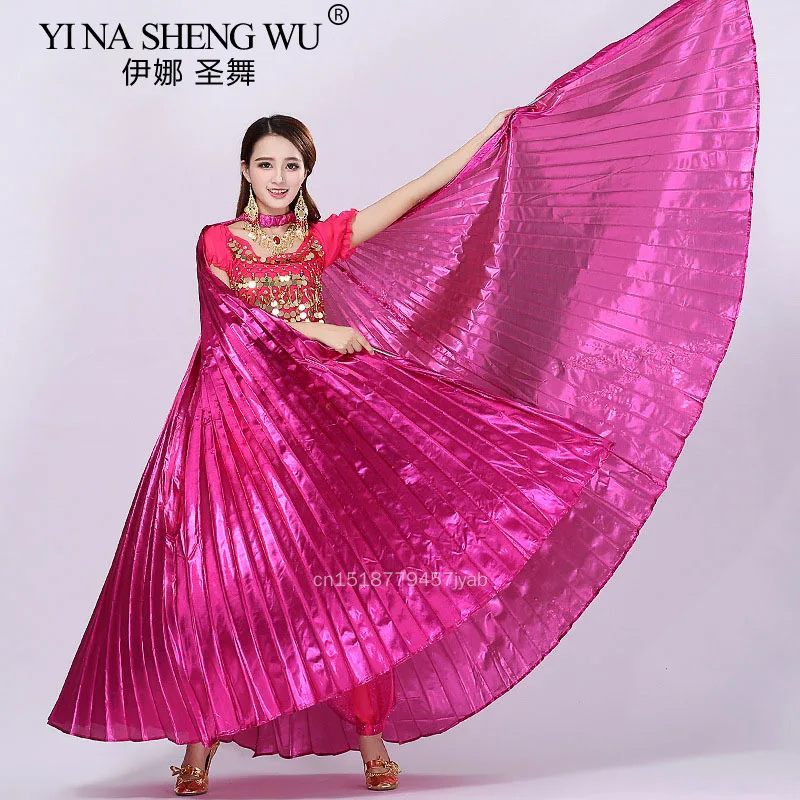 Egyptische Buikdans ISIS Vleugels Carnaval Prestaties Accessoires Professionele Stage Performance Prop Voor Volwassenen Met 1 Paar Stok