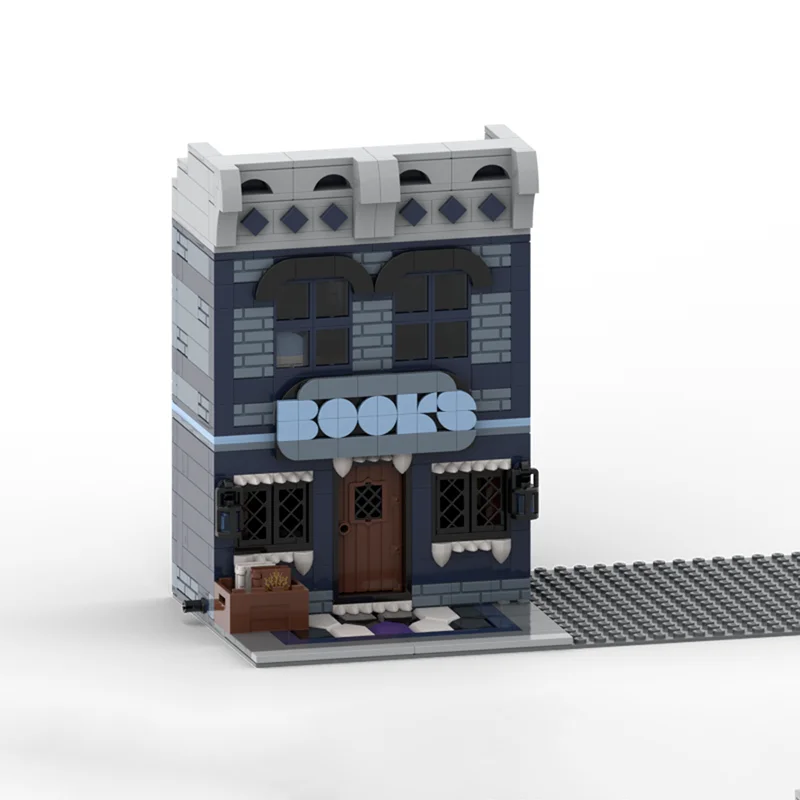 Productos de temporada, ladrillos de construcción Moc, librería Modular, bloques tecnológicos de pueblo de Halloween, juguetes DIY de Navidad, regalos de construcción