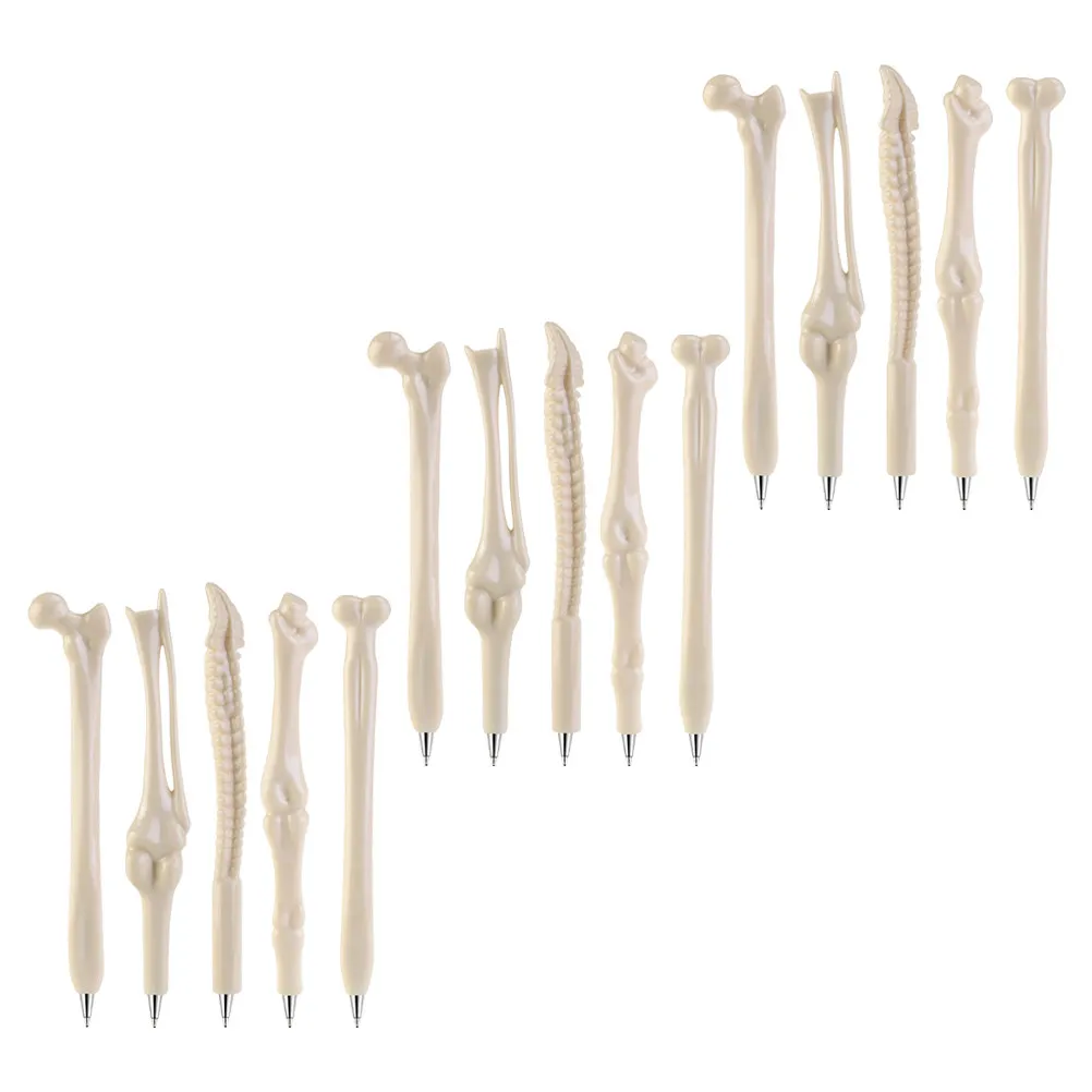 

1Set Halloween Bone Shape Ballpoint Pens 0.7mm Creative Smooth Writing Students Party School Supplies Halloween Ballpoint Pen