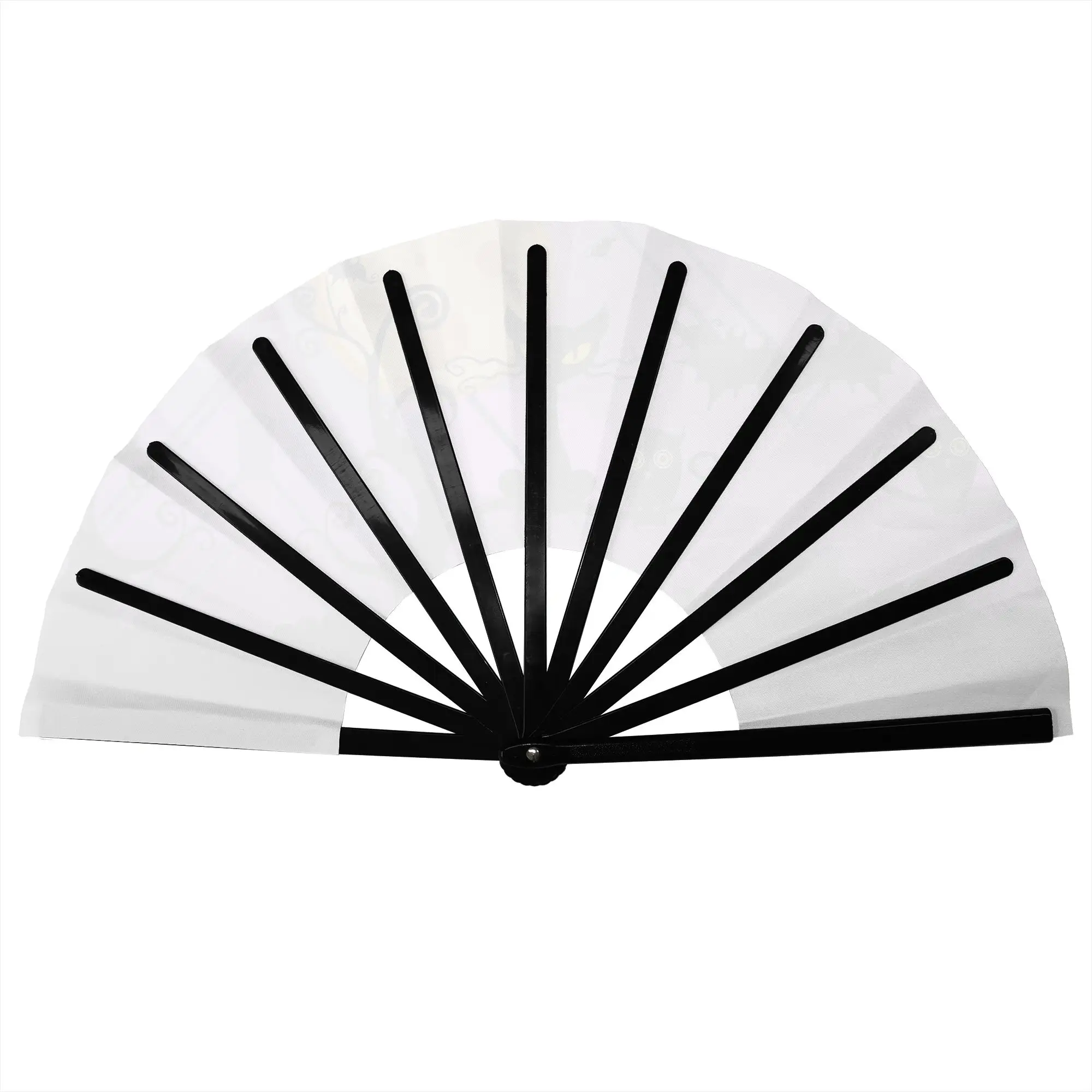 Halloween Pumpkin Owl Traditional Folding Fan Chinese Style  High-Quality Fans Gift Elegant Decorative Hand Fan