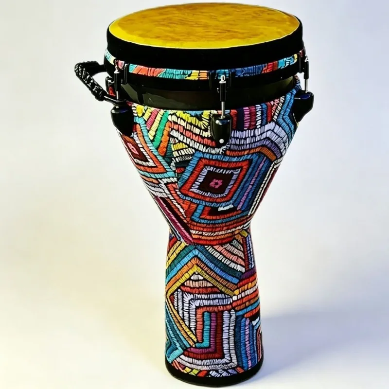 12 Inch Djembe Drum Portable Adult African Drums Adjustable Tuning Professional Beginner Hand Drum Percussion Musical Instrument