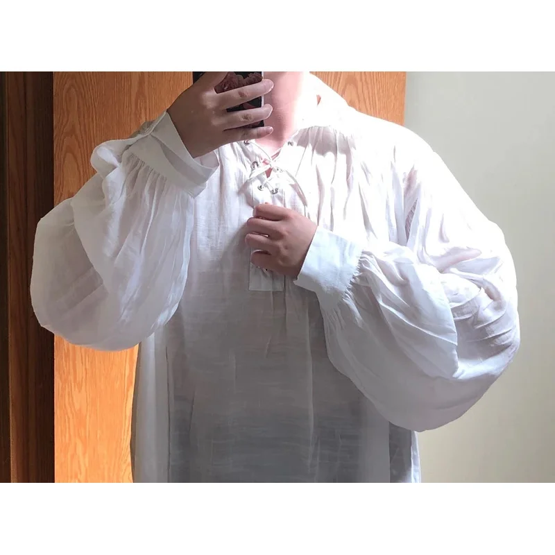 قميص القراصنة خمر للرجال والنساء ، مصاص دماء تأثيري ، بلوزة الشاعر ، المسرح ، حزب الكرنفال ، قمم زي