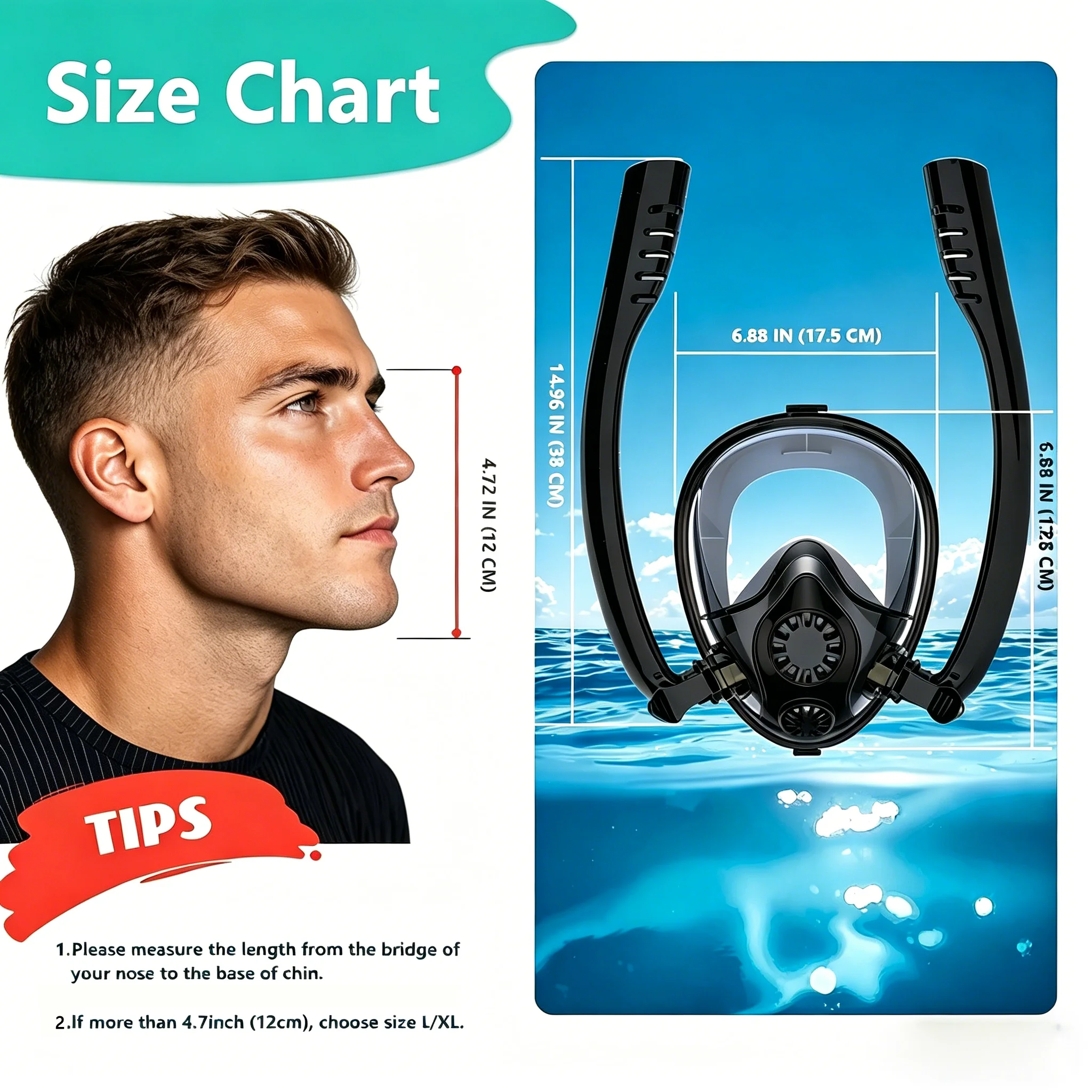 HOUVAN 0.5L Mini Diving Tank with Pump and Snorkel Mask Portable Diving Tank Essential For 6-10 minutes underwater, summer leisure gear,for Dive Boat Repair, Snorkelingfor Outdoor Travel Unisex Gift view 6