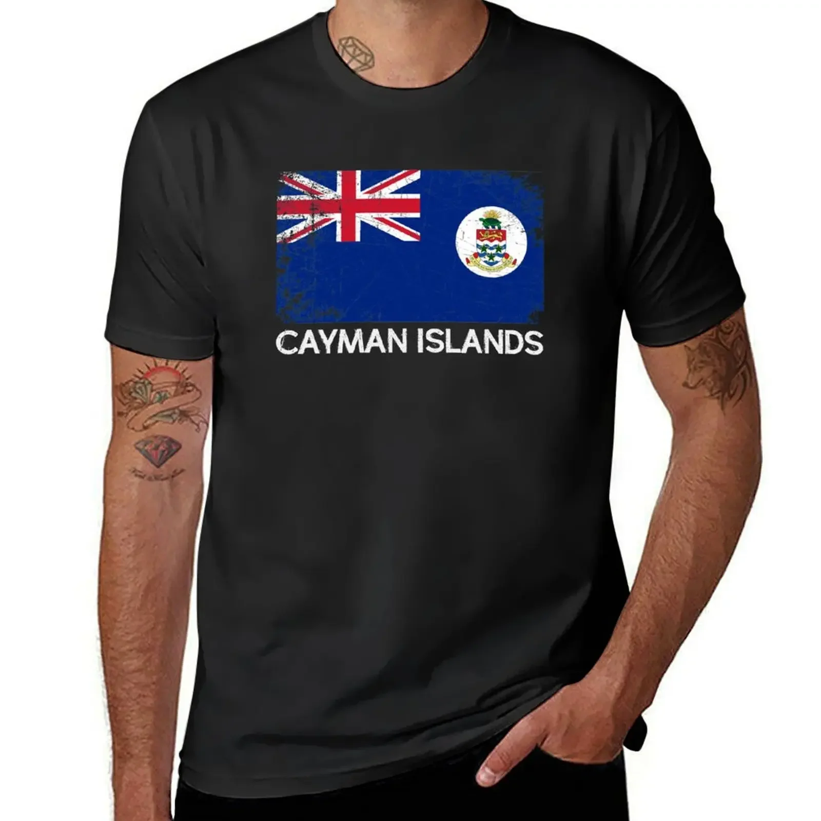 Caymanian Flag Design | Vintage Made In Cayman Islands Gift T-Shirt Louboutins blue archive mens t shirt