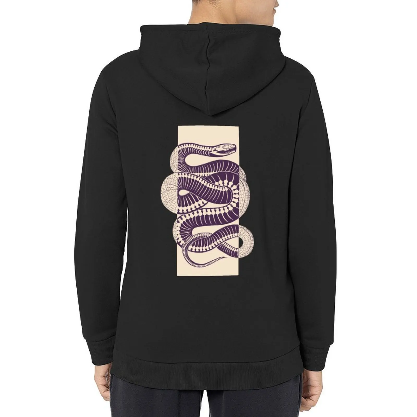 

X-ray snake in purple Hoodie korean clothes anime clothes men's coat graphic t shirts men mens hoodies