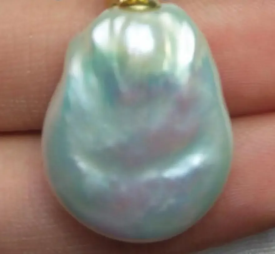 

Fine Jewelry noble jewelr baroque AAA 22mm natural 14k gold pearl south sea pendant