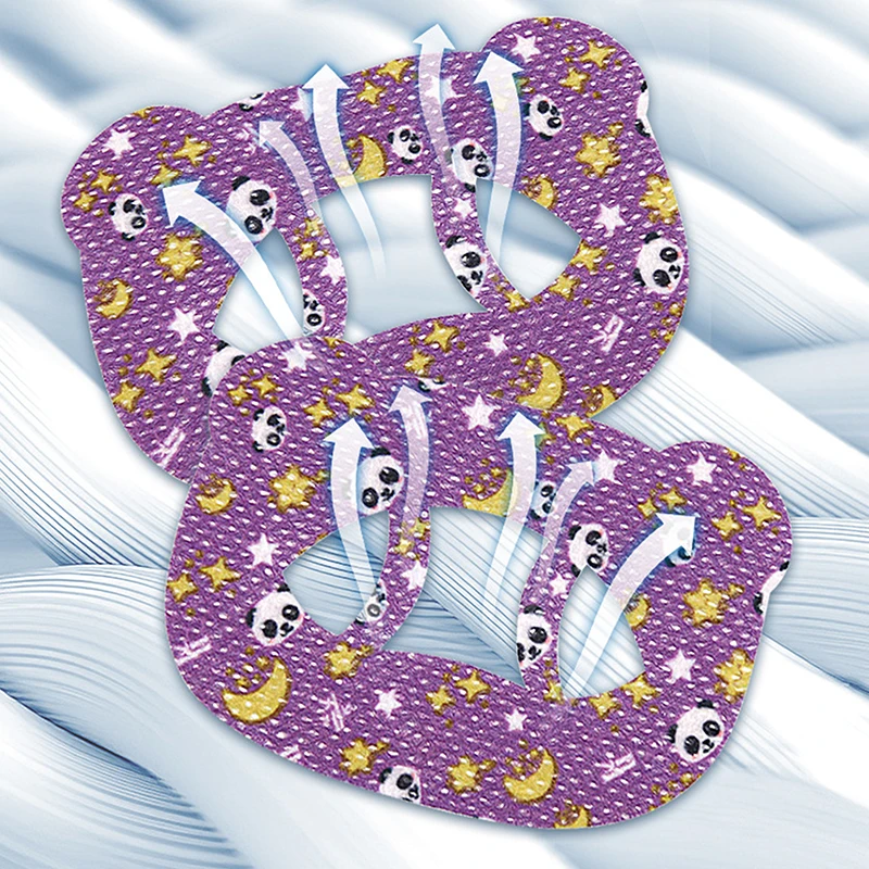 Anti-Snoring Stickers For Children Sleep Mouth Shape Anti-Suffocation Design Cartoon Style Bear O-shaped Breathing Mouth Patch.