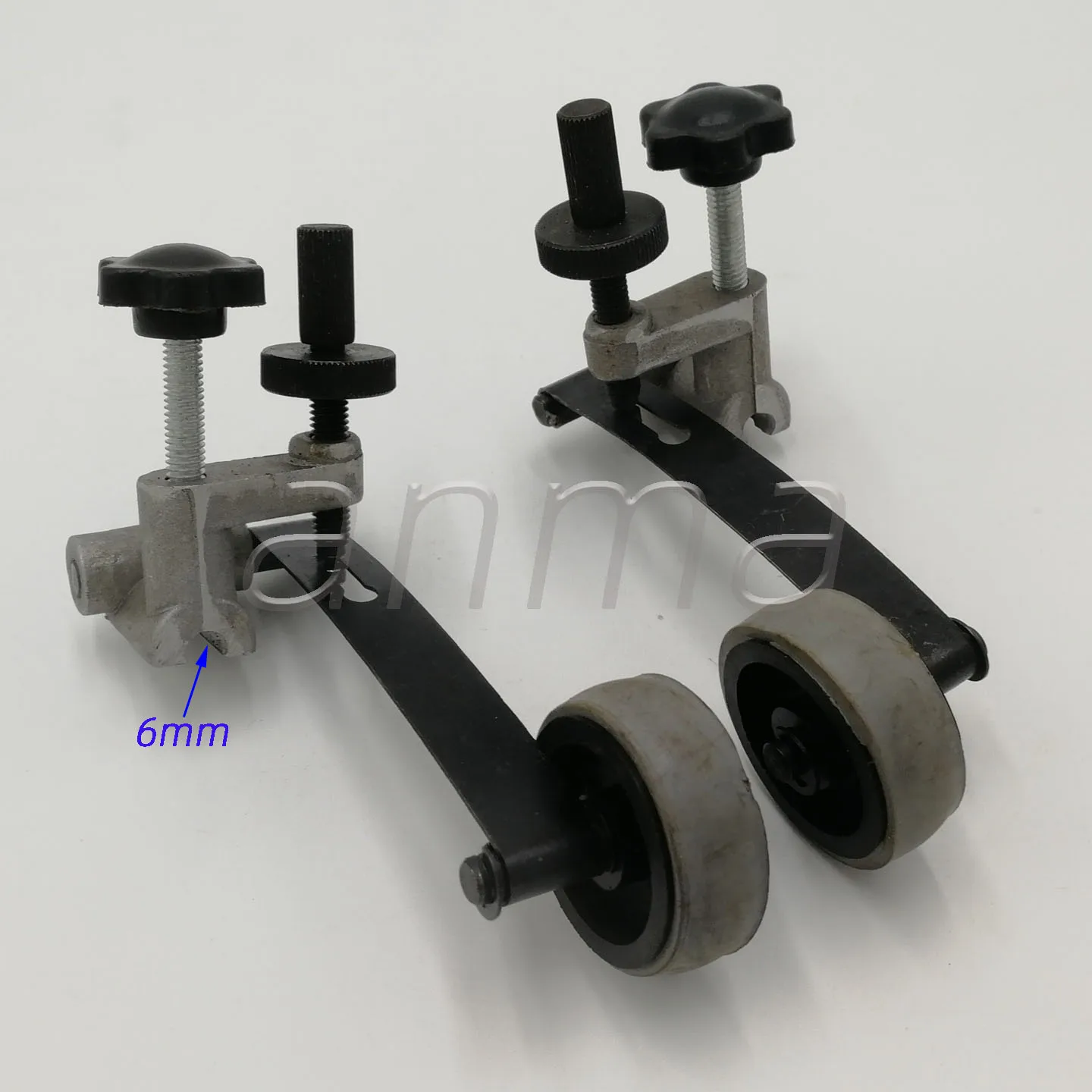 1 Pair Wheel Komori Paper Rubber Wheel Paper Pressing Wheel Offset Printing Machinery Parts Installation Hole 6MM