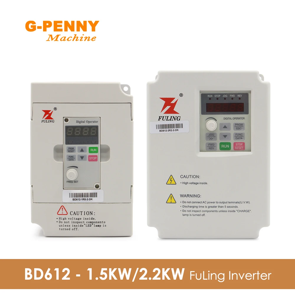 1.5KW/2.2KW Fuling BD612 VFD CNC speed control Variable Frequency For CNC Drive Hybrid Power Inverter vdf