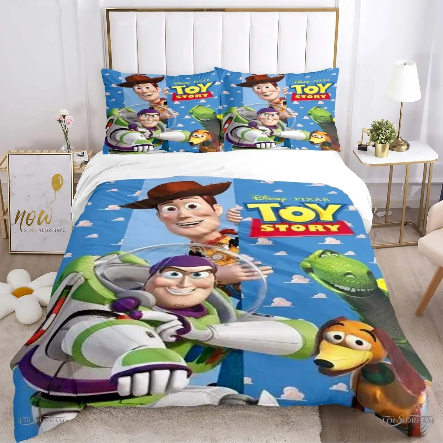 Toy Story duvet cover 2/3 piece bedroom set, cute Disney cartoon bedding set, home décor, comfortable duvet cover, pillowcase