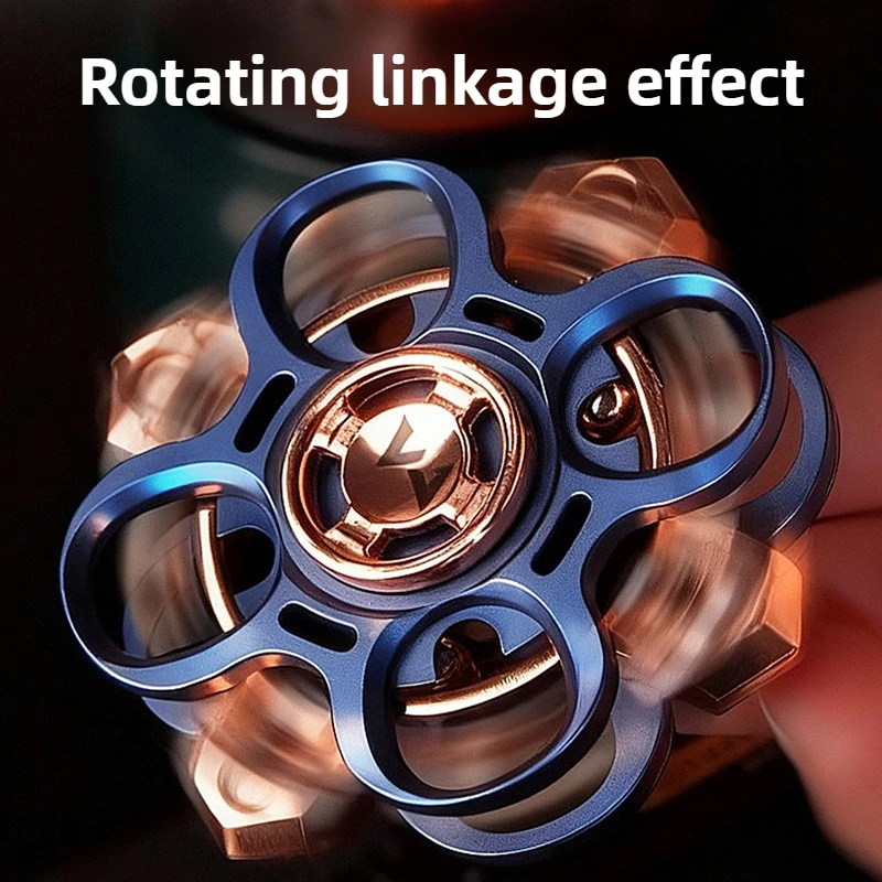 لعبة على شكل نجمة EDC معدنية مرتبطة بشوكة ضبط Dingding الميكانيكية Fidget Spinner لعبة سطح المكتب لتخفيف الضغط