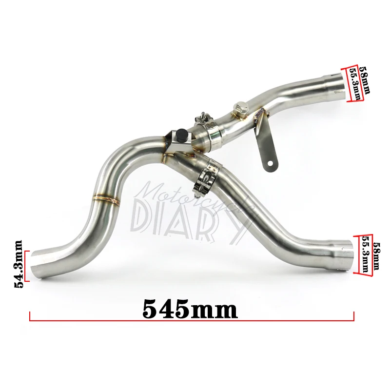 Slip On For BMW R1150GS R1150R R850r ADV 1999-2005 Motorcycle Moto Elbow Exhaust Escape Moto Mid Middle Link Pipe