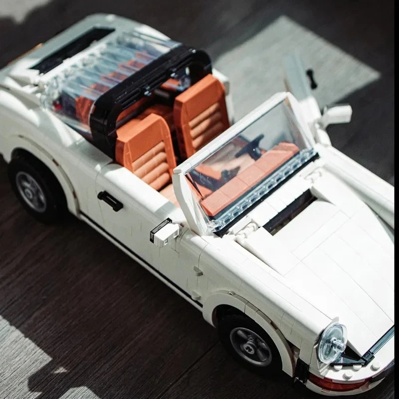 1458PCS Tecnico Retro Città Turbo Sport Auto Building Blocks MOC Assemblare Veicolo Mattoni Giocattoli Regali Per Bambini Adulti