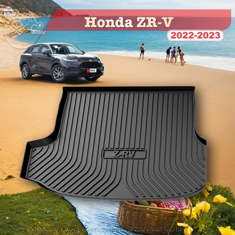 For Honda ZR-V 2022-2023 Custom Fit Car Trunk Mat All Season Black Cargo Mat 3D Shaped Laser Measured Trunk Liners