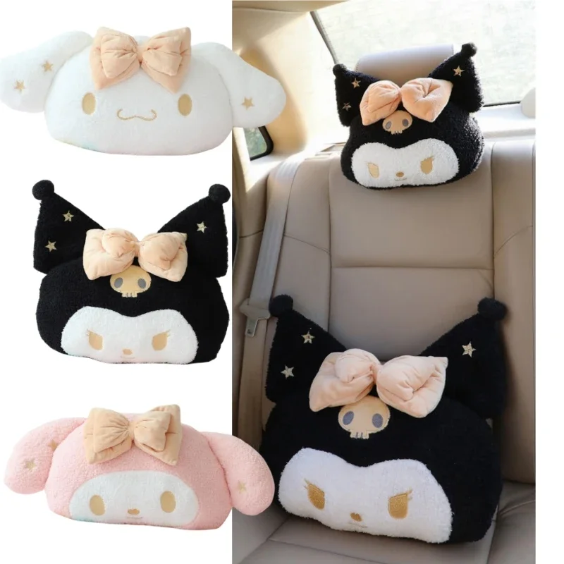 

Мультяшная обнимающаяся плюшевая подушка Kuromi Cinnamoroll My Melody, плюшевая подушка для спины, подушка для поясничной поддержки, диван, автокресло, рождественские подарки