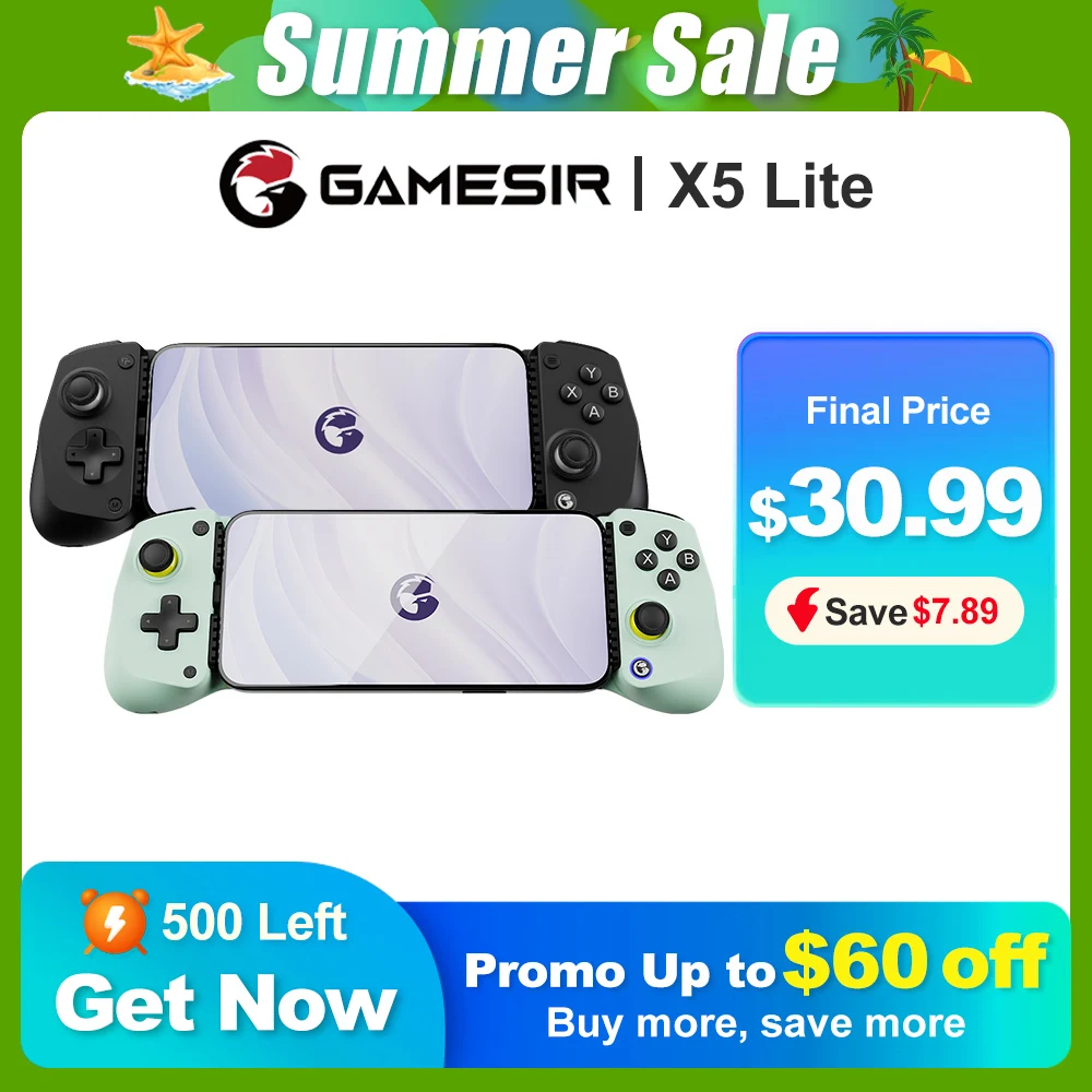 GameSir X5 Lite Type-C Android Ios Мобильный игровой контроллер Mando para Móvil Геймпад Подвижный порт Type-C Сменный силиконовый коврик GameSir X5 Lite Type-C Android Ios Мобильный игровой контроллер Mando para Móvil Геймпад Подвижный порт Type-C Сменный силиконовый коврик