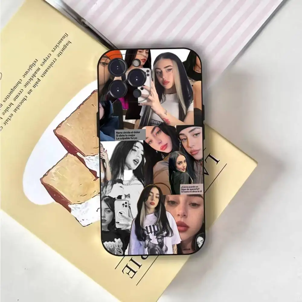 Funda de teléfono Singer n-nicki Nicole para iPhone 6,17,16,15,14,13,12,11 Plus,Pro Max, XS,X,XR,SE,Mini,8,7, funda negra de silicona suave