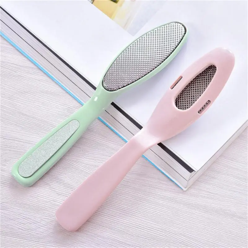 1pc Stainless Steel Foot Board Grinding Stone Heel Rubbing Removing Dead Skin File Brush Foot Scraping Pedicure Care Tools